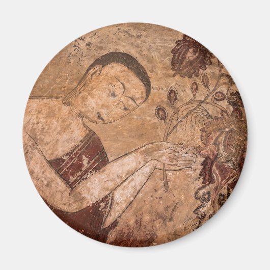 古代の仏教絵画 マグネット (正面)
