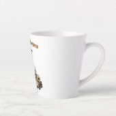 古代の伝承を守るワタリガラス | ダーク アカデミア ゴシック カフェラテマグ (右)