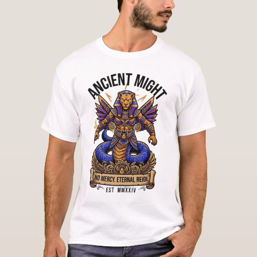 古代の力 無慈悲 永遠の支配 Tシャツ (正面)