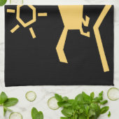 古代の動物祖先 キッチンタオル (折り畳み)