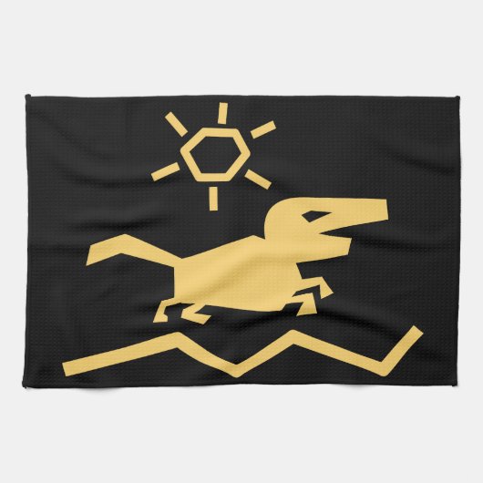 古代の動物祖先 キッチンタオル (横)