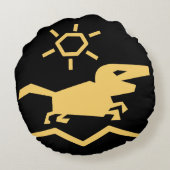 古代の動物祖先 ラウンドクッション (裏面)