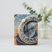 古代の占星時計チェコ時計。 ポストカード (スタンド正面)