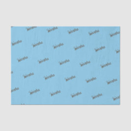 古代の名前ティッシュペーパー（スカイブルー&カッパー） 薄葉紙