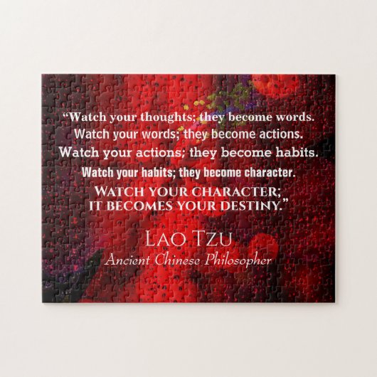 古代の哲学者の引用文中国の。 ジグソーパズル (横)