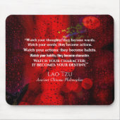 古代の哲学者の引用文中国の。 マウスパッド (正面)