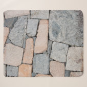 古代の城の古い石の壁。抽象芸術、古代 シェルパブランケット (正面(横))
