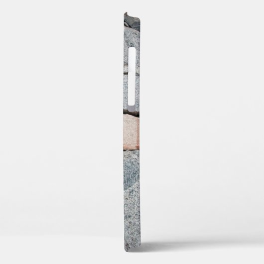 古代の城の古い石の壁。抽象芸術、古代 Case-Mate iPhoneケース (裏面 / 左)