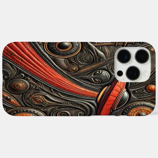 古代の塔に降り注ぐ神秘的な工芸 Case-Mate iPhoneケース (裏面 (横))