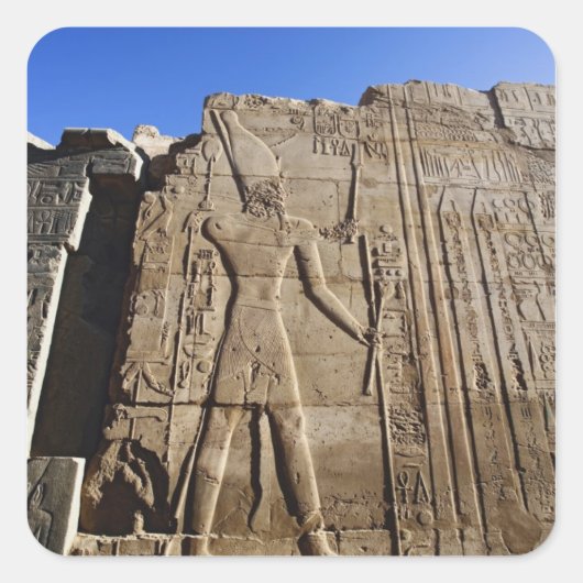 古代の壁のヒエログリフ、カーナック神殿、 スクエアシール (正面)