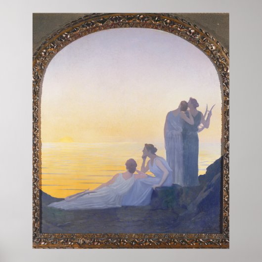 古代の夕べ, 1908 ポスター (正面)