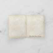 古代の孔雀ビンテージ結婚式ありがとうご注意 サンキューカード (内部)