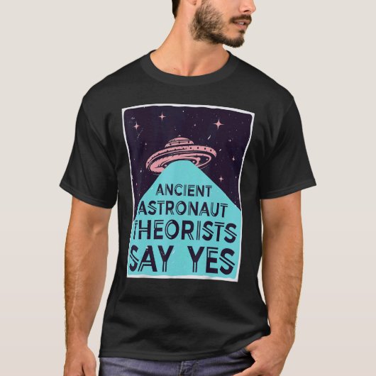 古代の宇宙飛行士の快適なYesエイリアンヘッドTh Tシャツ (正面)