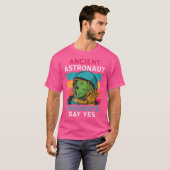 古代の宇宙飛行士の快適なYesエイリアンUfo Spac Tシャツ (正面フル)