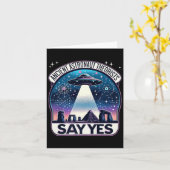 古代の宇宙飛行士の快適は言うYesエイリアンプレミアム カード (黄色い花)