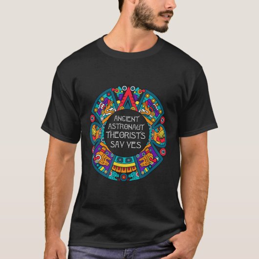 古代の宇宙飛行士の快適はYesと言う – エイリアン Tシャツ (正面)