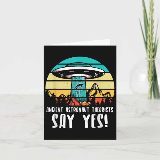 古代の宇宙飛行士の快適はYes!エイリアン カード (正面)