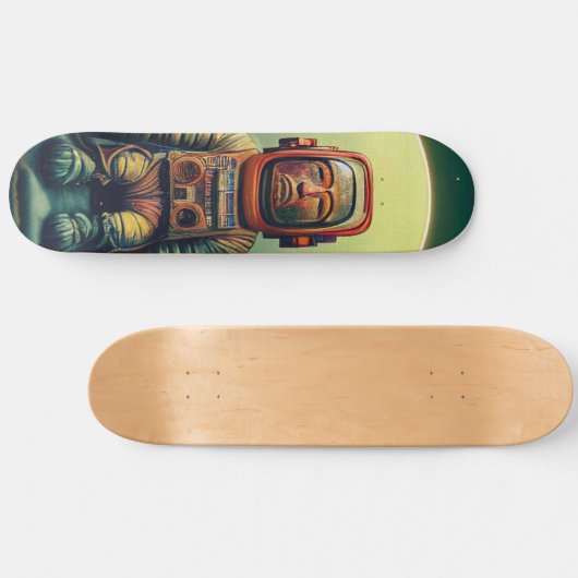 古代の宇宙飛行士の探検家宇宙 スケートボード (横)