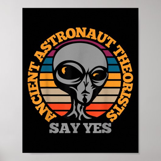 古代の宇宙飛行士の理論家がYesおもしろい怖アリと言う ポスター (正面)