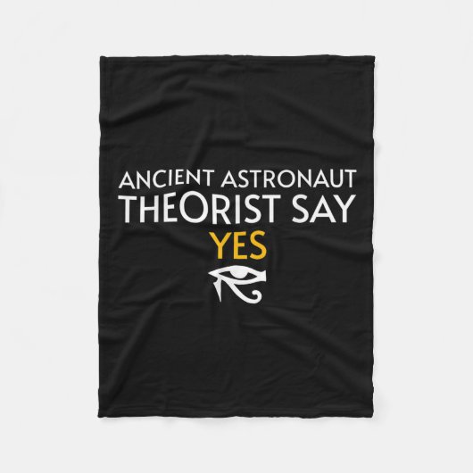 古代の宇宙飛行士の理論家はYesと言おもしろいう – エジプト フリースブランケット (正面)