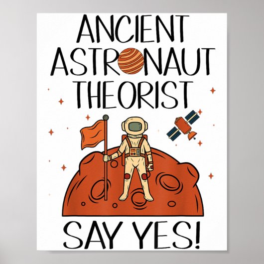 古代の宇宙飛行士の理論家セーYes宇宙Ufoエイリアン ポスター (正面)