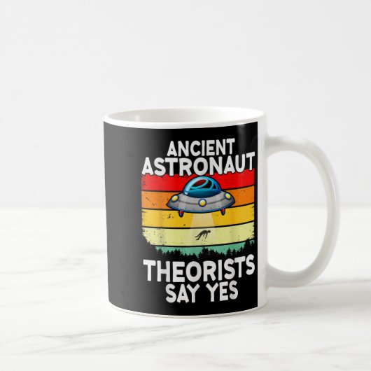 古代の宇宙飛行士セオリスYesエイリアンエイリアンUf コーヒーマグカップ (右)