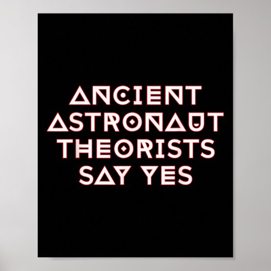 古代の宇宙飛行士セオリスYes ポスター (正面)