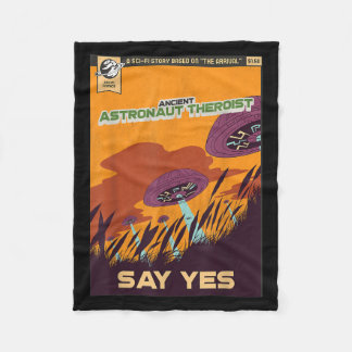 古代の宇宙飛行士理論家はYesエイリアン理論家と言う フリースブランケット