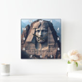 古代の守護者:主は私の岩 スクエア壁時計 (ホーム)