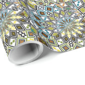 古代の幾何カラフルパターン ラッピングペーパー (ロールコーナー)
