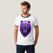古代の怒りの熊 - 帝国の戦闘獣Tシャツ Tシャツ (正面フル)
