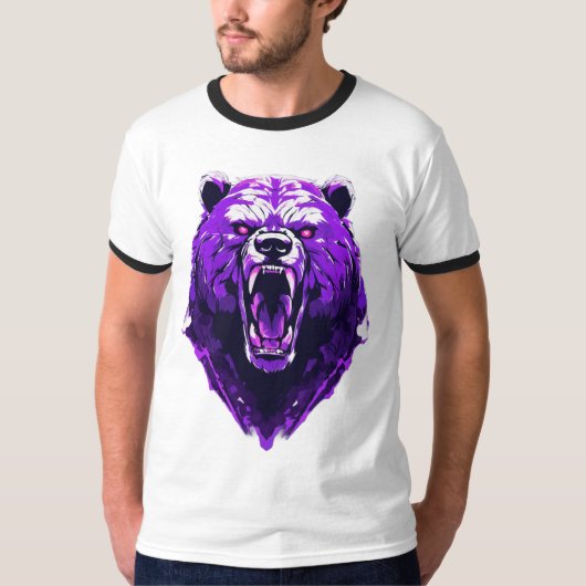 古代の怒りの熊 - 帝国の戦闘獣Tシャツ Tシャツ (正面)