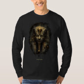 古代の悪意 エジプトのファラオ ロングスリーブシャツ Tシャツ (正面)