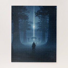 古代の戦士が神秘的な光の精神に直面 ジグソーパズル