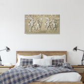 古代の戦士のバアステカスレリーフ、 浮き彫り、善意者から キャンバスプリント (インサイチュ (寝室))