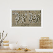 古代の戦士のバアステカスレリーフ、 浮き彫り、善意者から ポスター (キッチン)