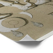 古代の戦士のバアステカスレリーフ、 浮き彫り、善意者から ポスター (角)