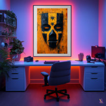 古代の戦士のマスク – メソアメリカン部族