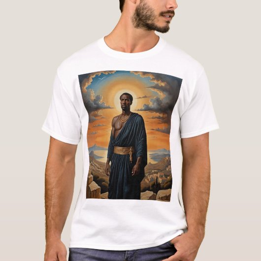 古代の戦士サンライトTシャツ神話の英雄デザイン Tシャツ (正面)