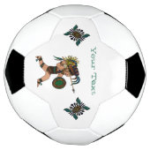 古代の戦士先住民アメリカ サッカーボール (回転)