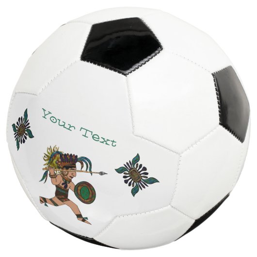 古代の戦士先住民アメリカ サッカーボール (3/4)