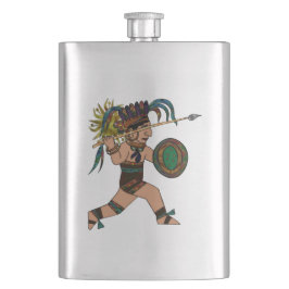 古代の戦士先住民アメリカ フラスク