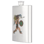 古代の戦士先住民アメリカ フラスク (左)