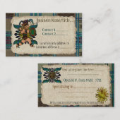 古代の戦士先住民アメリカ 名刺 (正面/裏面)