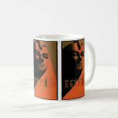 古代の旅行ポスター - スフィンクス、エジプト、アフリカ コーヒーマグカップ (正面右)