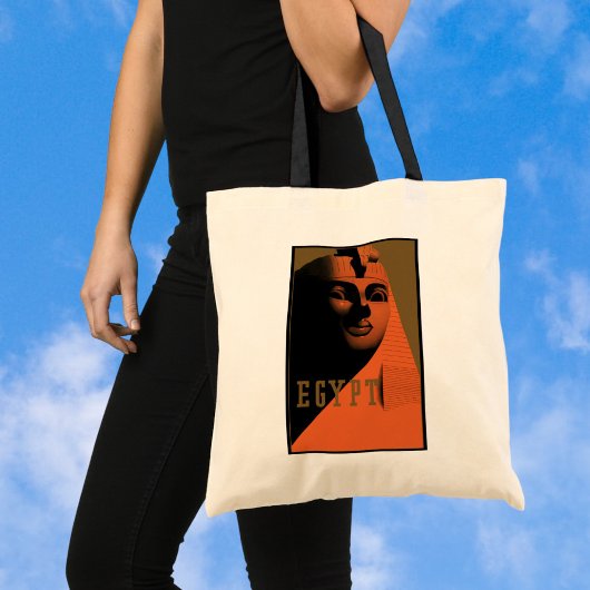 古代の旅行ポスター - スフィンクス、エジプト、アフリカ トートバッグ