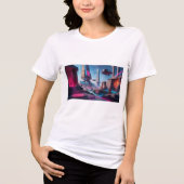 🔱古代の時代：次のための時代のないデザインモダン トライブレンドＴシャツ (正面)