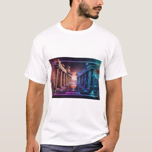🔱古代の時代:次のための時代のないデザインモダン Tシャツ (正面)