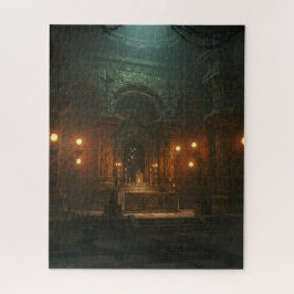 古代の暗い隠れた地下寺院 ジグソーパズル