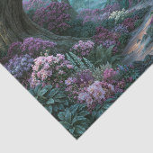 古代の木々 マゼンタの花の森 デコパージュ 薄葉紙 (詳細)
